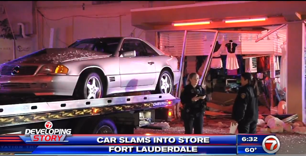 1 transportado después de un accidente automovilístico en una tienda de Fort Lauderdale – WSVN 7News |  Noticias de Miami, Clima, Deportes