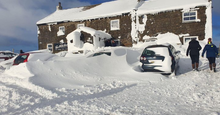 Los compradores de pub del Reino Unido se quedaron varados durante tres días después de una gran tormenta de nieve – National